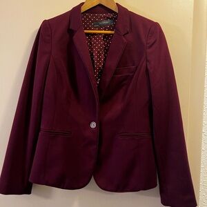 The Limited Deep Burgundy Blazer